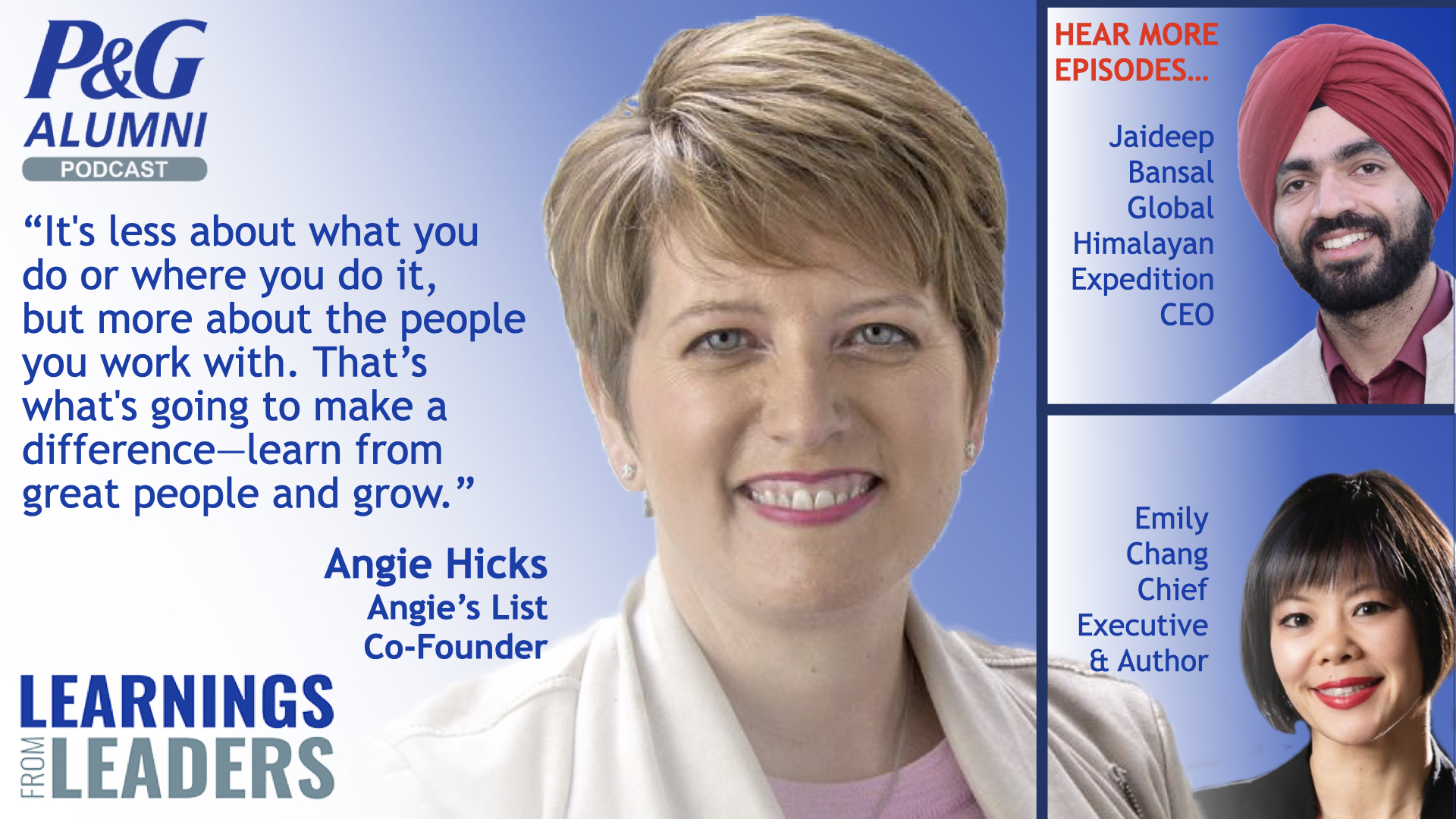 Podcast: Angie Hicks - P&G Alumni Network