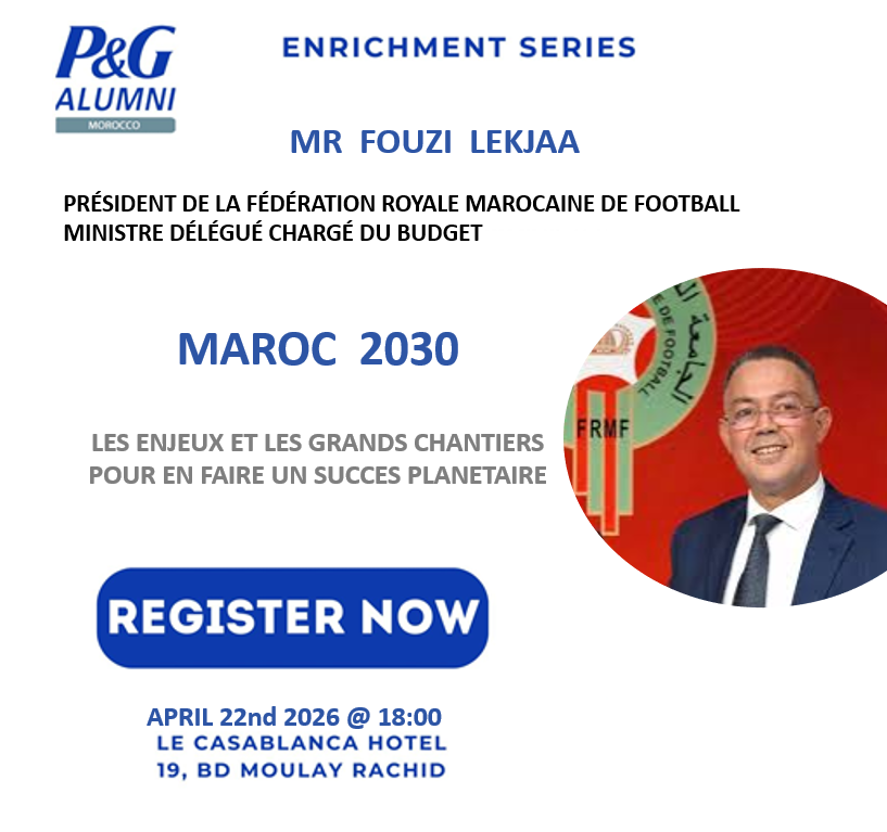 P&G Alumni Morocco Chapter : Enrichment Series